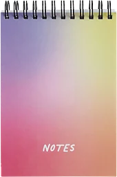 Spiralblock Gradient A6 rosa/gul