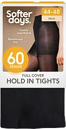 Dam Tights Hold In 60 Denier Svart 44/48 1-pack
