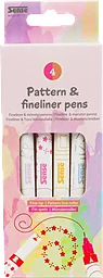 Mönsterpenna 4-p