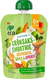 Grönsakssmoothie Sötpotatis, äpple & aprikos 6+mån