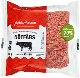 Nötfärs Fetthalt 10-12%