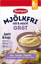 Havregröt Naturell Mjölkfri Från 6m