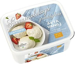 Gräddglass Äkta vanilj LF1,75l