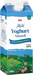 Yoghurt Mild Naturell 3% 1,5l