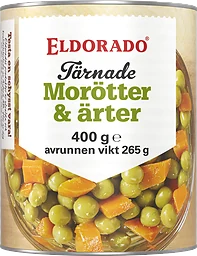 Morötter Ärter Tärnade