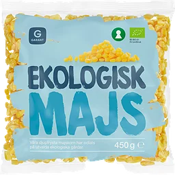 Majskorn Ekologisk Frysta