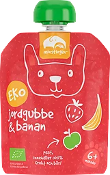 Jordgubb Banan Puré Eko Klämmis Från 6 Månader