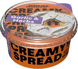 Creamy spread vitlök örter