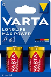 Batteri Longlife max power C 2-pack