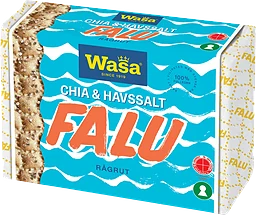 Knäckebröd Falu Råg Rut Chia & Havssalt