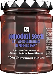 Pomodori Secchi Soltork Tomat i Balsamvinäger