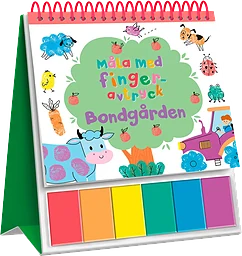 Måla med fingeravtryck: Bondgården