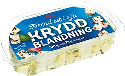 Tärnad ost i olja Kryddblandning
