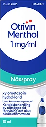 Menthol 1mg/ml Nässpray