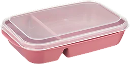 Matlåda 1l Avdelad Rosa