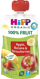 Smoothie Äpple, banan & jordgubb 6 Mån Eko