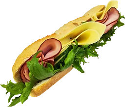 Baguette Med Ost & Skinka