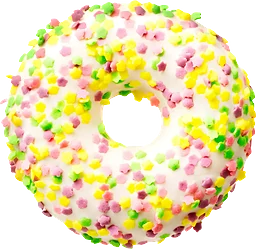 Minidonut blom vit Bageri