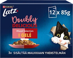 Kattmat Doubly Delicious Géle 12-pack