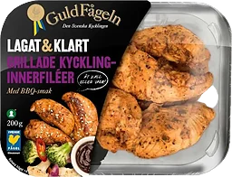 Kycklinginnerf Grillad Bbq Smak