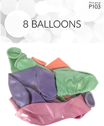 Ballonger Pärlemo 8-pack