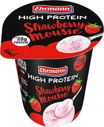 Jordgubbsmousse Protein 2,6%