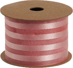 Organzaband randig rosa 4 cm x 5m