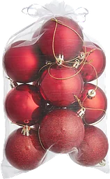 Julkulor 6cm röd