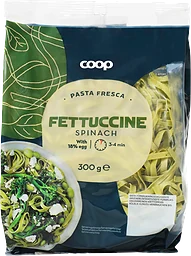 Färsk Pasta Fettuccine Spenat