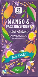 Mango& Passion Mörk Choklad 70% Cacao