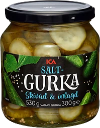 Saltgurka skivad 530g
