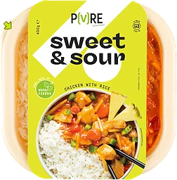 Kyckling Sweet & Sour med Ris