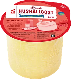 Hushållsost mild 26% ca