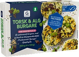 Torsk & Alg Burgare Frysta/4 Port