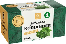 Koriander Finhackad Fryst