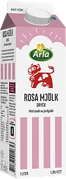 Rosa Jordgubb Mjölkdryck