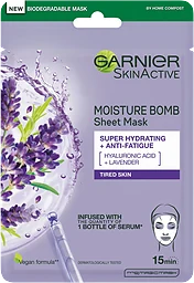 Ansiktsmask Moisture Bomb Lavender 1-p