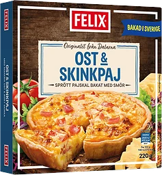 Ost & skinkpaj Fryst