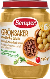 Grönsaker Biff Från 6 Månader