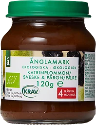 Barnmat Katrinplommon & päron Eko