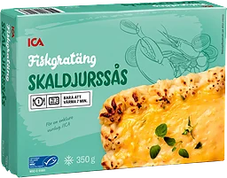 Fiskgratäng skaldjurssås