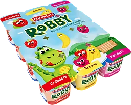Kvarg Jordgubb, Banan & Hallon 2,5% 12-pack