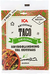 Kryddmix Taco Mild 28g 3-p